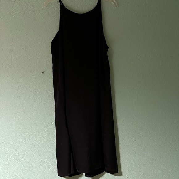 Black Dress with Lace Yoke - Picture 6 of 7